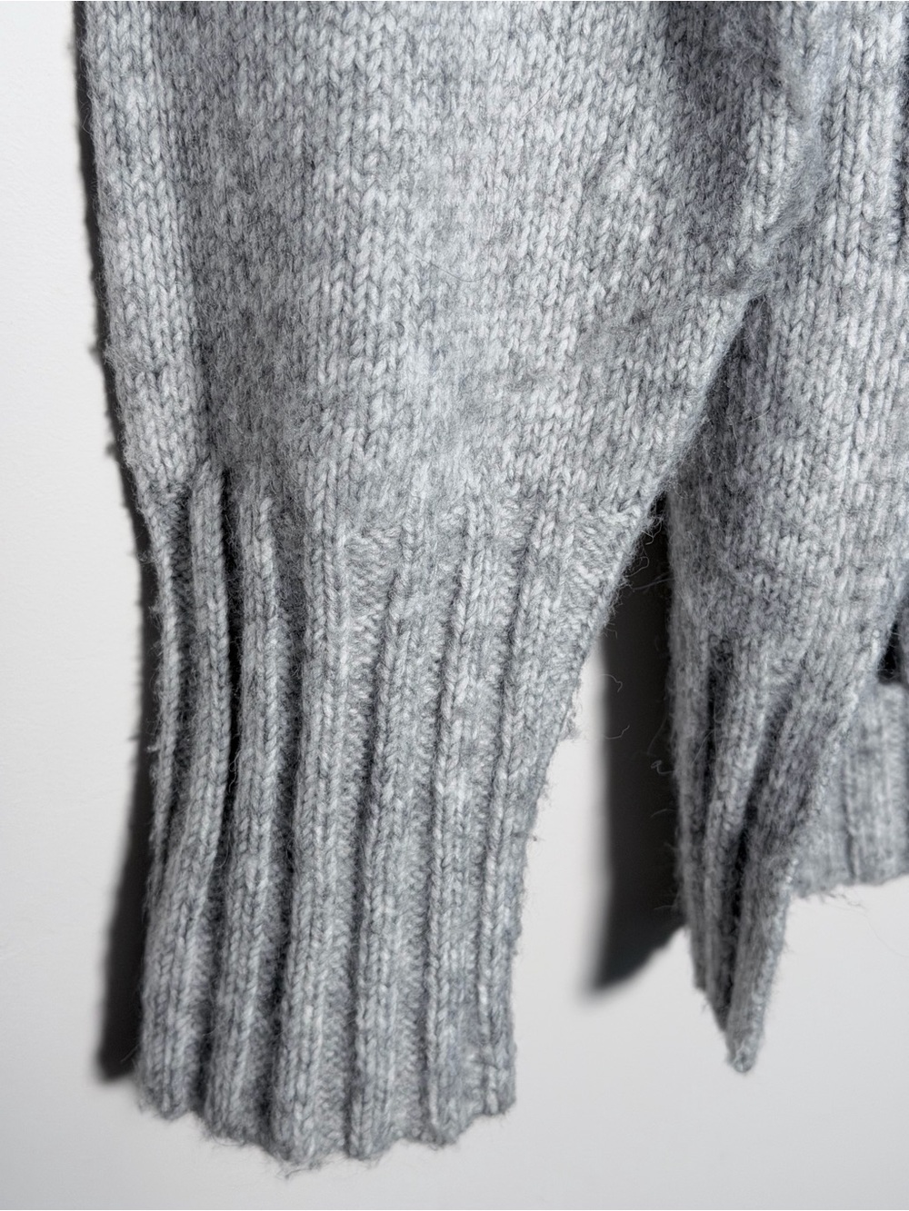 Pink Rose Light Gray Turtleneck Sweater - Picture 3 of 9